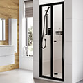 Roman Haven6 Bifold Framed Shower Door - Clear Glass - Reversible small Image 4