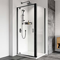 Roman Haven8 Framed Hinged Pivot Shower Door - Clear Glass - Reversible small Image 4