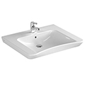 VitrA S20 Accessible 1 Taphole White Wall Hung Washbasin small Image 4
