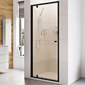 Roman Haven6 Pivot Shower Door with Magnetic Seals - Reversible - Clear Glass small Image 4