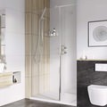Roman Haven Select Frameless Walk In Wetroom Shower Screen - 10mm Clear Glass - Reversible small Image 4