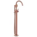VitrA Origin Classic Floorstanding  Bath Shower Mixer Tap with Curved Spout - Side Stick Handle small Image 4