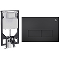 Crosswater MPRO Slim Depth WC Frame with Dual Flush Cistern and Flush Plate - 590 x 1120mm small Image 4