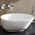 Vitra Geo Round White Countertop Basin - 380 x 380mm small Image 4