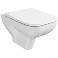 VitrA Universal White Super Slim Square Toilet Seat - Soft Close - 371 x 446mm small Image 4