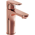 VitrA Root Round Contemporary Basin Mixer Tap with Straight Spout - Flat Handle small Image 4