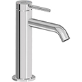 VitrA Minimax Contemporary Round Basin Mixer Tap - Curved Spout - Stick Handle small Image 4