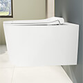 VitrA Nest White Round Toilet Seat - Soft Close - 452mm Depth small Image 4
