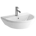 VitrA Integra 1 Taphole Contemporary Round Wall Hung Washbasin small Image 4