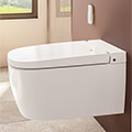 VitrA V-Care White Wall Hung Rimless Smart Shower Toilet - Comfort Height - 375 x 605mm small Image 4