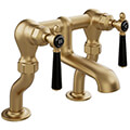 Vado Axbridge Traditional Bridge Bath Filler Tap - Ceramic Handles - Deck Mounted small Image 4