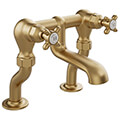 Vado Axbridge Traditional Bridge Bath Filler Tap - Crosshead Handles - Deck Mounted small Image 4