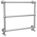 Vogue Ballerina Wall-Mounted Chrome Traditional Towel Rail - 675mm Height - Three Bars small Image 4