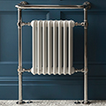 Vogue Regency Traditional Towel Radiator - Chrome and White - Mild Steel - 673 x 963mm small Image 4