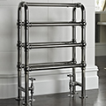 Vogue Arcadia Floorstanding Traditional Towel Rail - 600 x 850mm - Chrome small Image 4