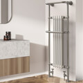 Vogue Regency Floorstanding Tall Traditional Towel Radiator - Mild Steel - 500 x 1500mm small Image 4