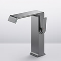 Flova Stream Contemporary Basin Mixer Tap - Side Action Lever - Deck Mounted small Image 4