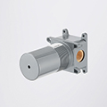 Flova Stream 1-Hole Bath Filler Tap with Concealed SmartBOX - Flat Handle - Wall Mounted small Image 4