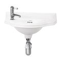 Burlington Wall Mounted Curved Cloakroom Basin small Image 4