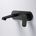 Flova Ascend 2-Hole Basin Mixer Tap with Concealed SmartBOX - Flat Handle - Wall Mounted small Image 4