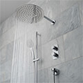 Vado Tablet Altitude Chrome Concealed Mixer Valve with Shower Head and Slide Rail Kit small Image 4