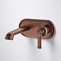 Flova Liberty 2-Hole Basin Mixer Tap with Concealed SmartBOX - Flat Handle - Wall Mounted small Image 4