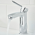 Bristan Apelo Eco Start Basin Mixer Tap with Clicker Waste - Designer Handle - Deck Mounted small Image 4