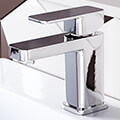 Joseph Miles Alden Chrome Finish Cloakroom Basin Mixer Tap with Click-Clack Waste - Deck Mounted small Image 4