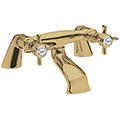 Nuie Beaumont Traditional Bridge Bath Filler Tap - Crosshead Handles - Deck Mounted small Image 4